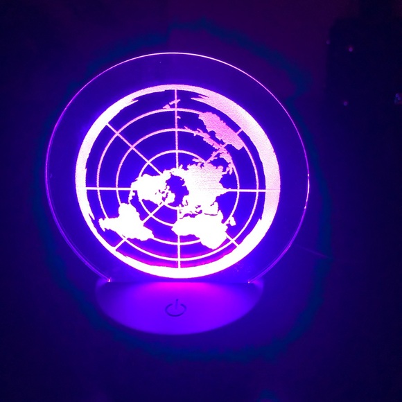 Flat Earth Color Changing LED light - Picture 1 of 8